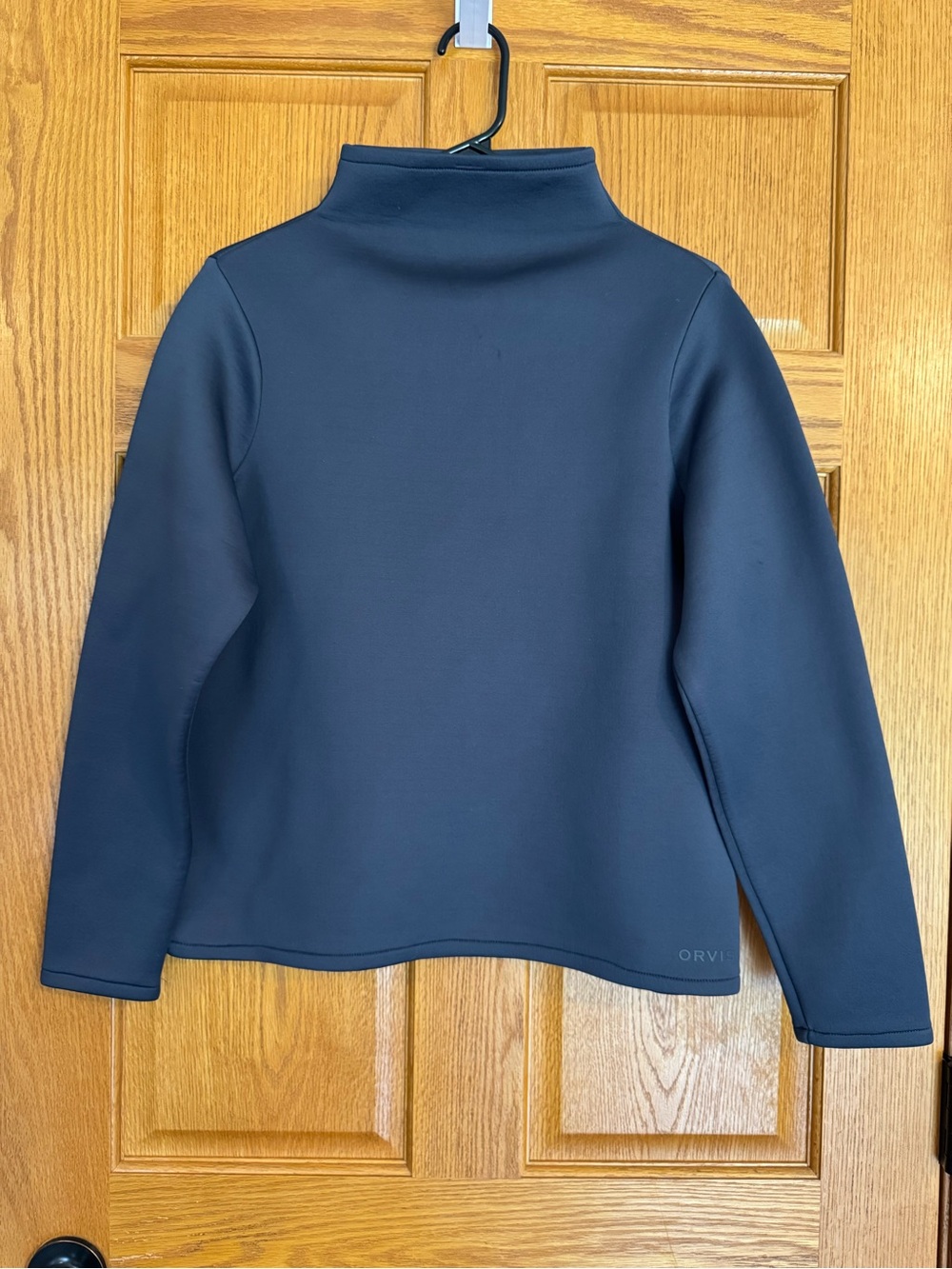 Orvis Women’s Small Black Mock Neck Performance Pullover Long Sleeve